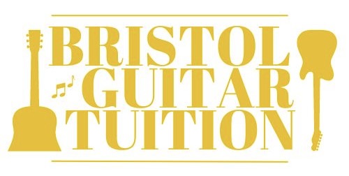 Bristol Guitar Tuition logo featuring electric and acoustic guitars